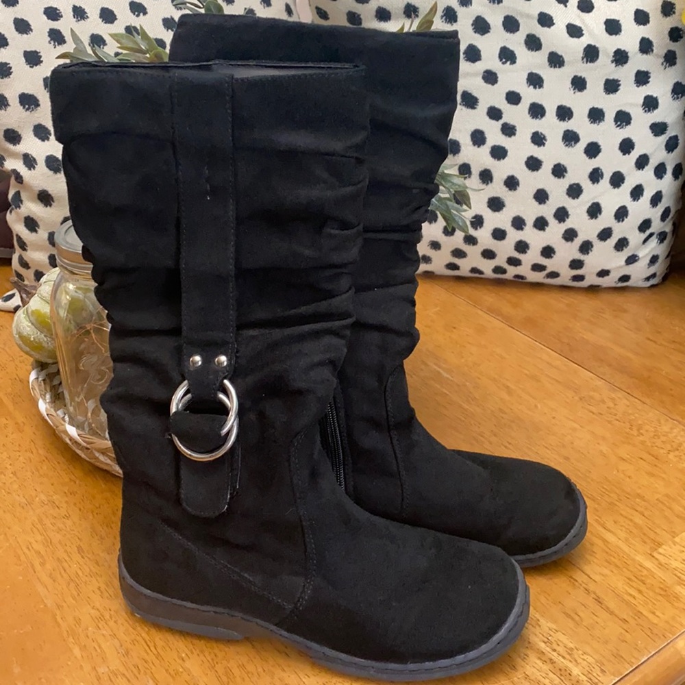Bamboo black winter boots
